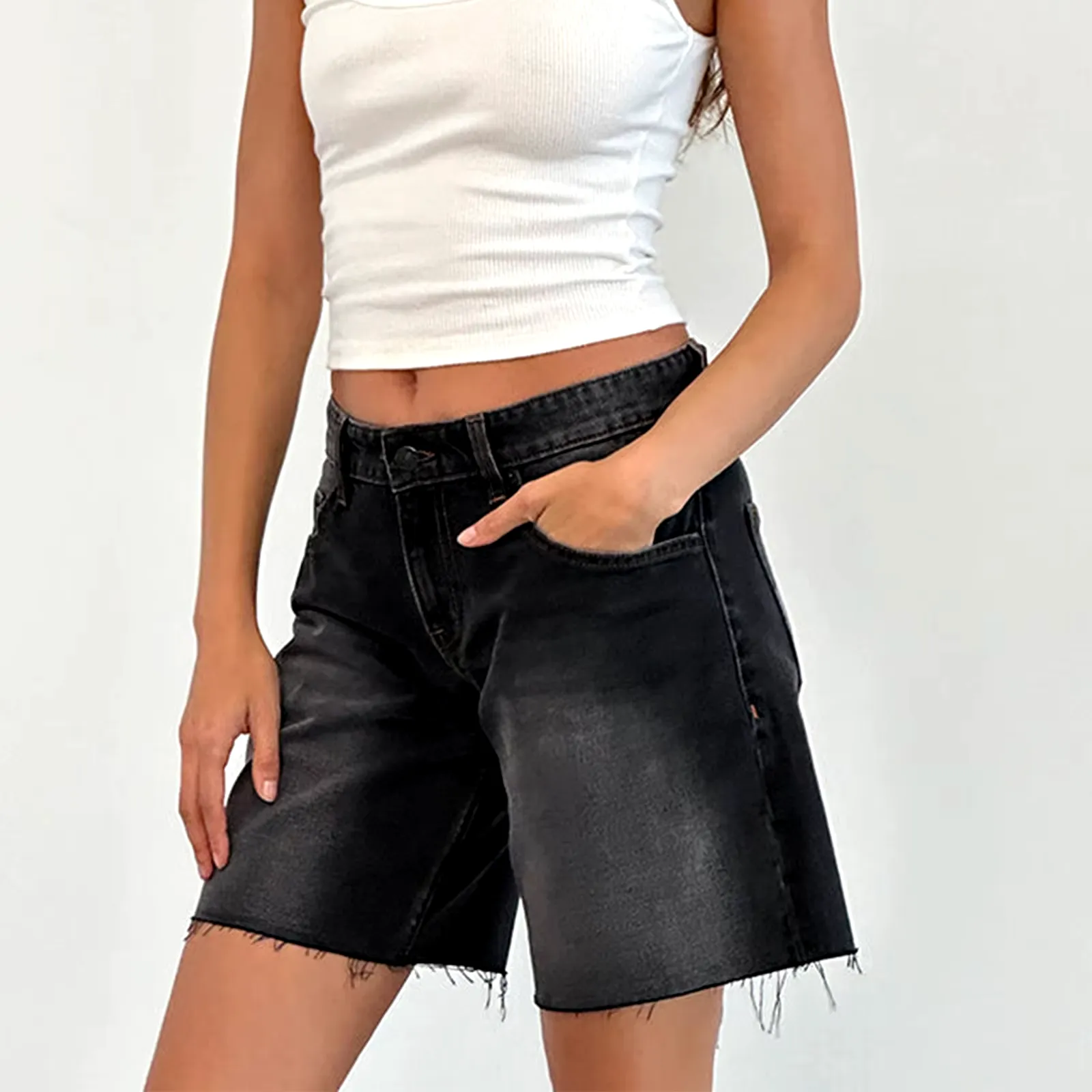 Noa Vintage Denim Bermudas Shorts