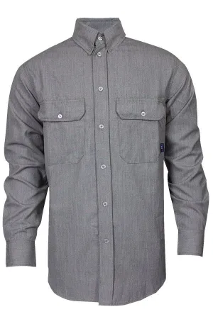 NSA 6 oz. CARBONCOMFORT™ FR Work Shirt Grey - 9.3 Cal (SHR-DWWS02-GE)