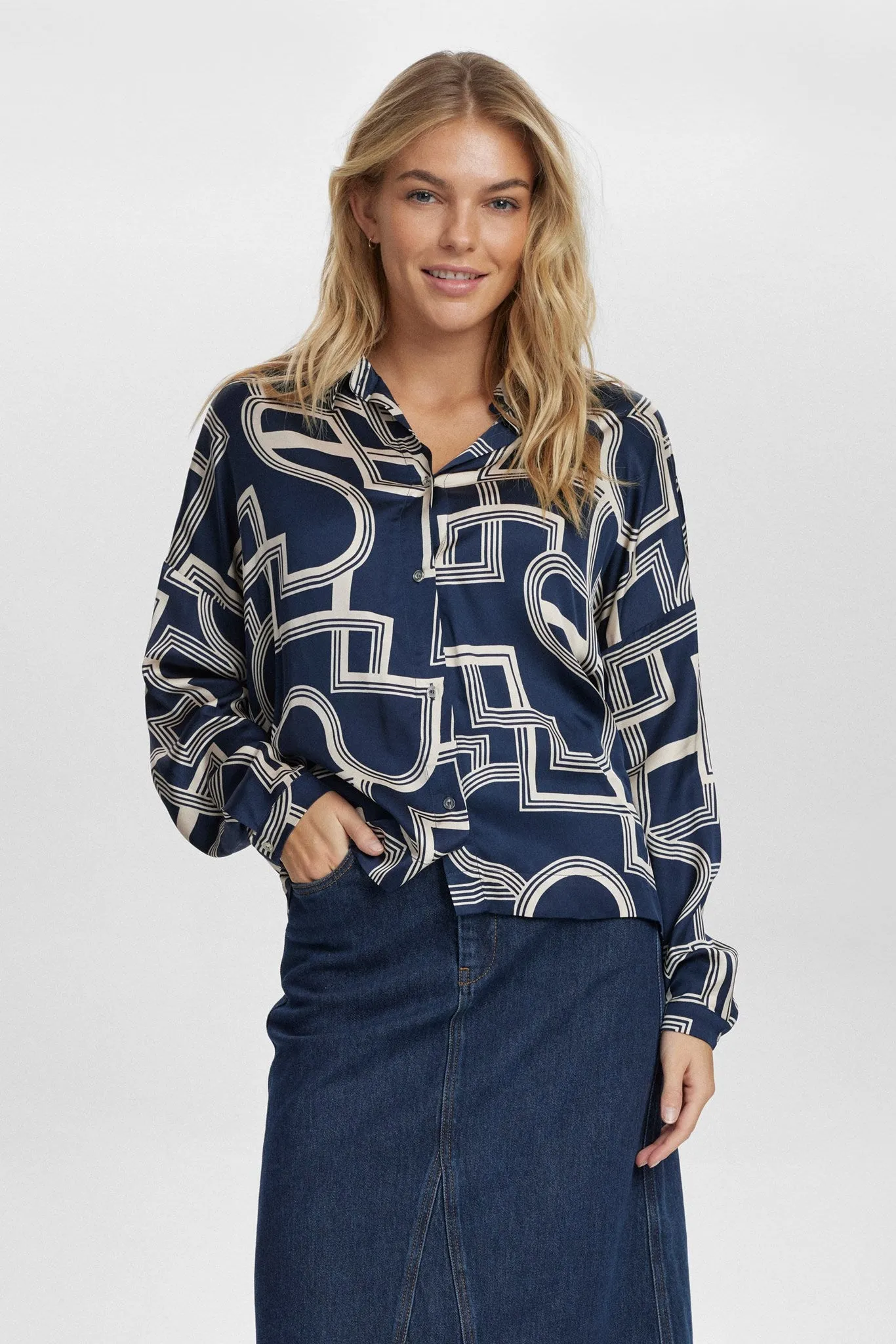 NULETTY LOOSE SHIRT - Dark Sapphire