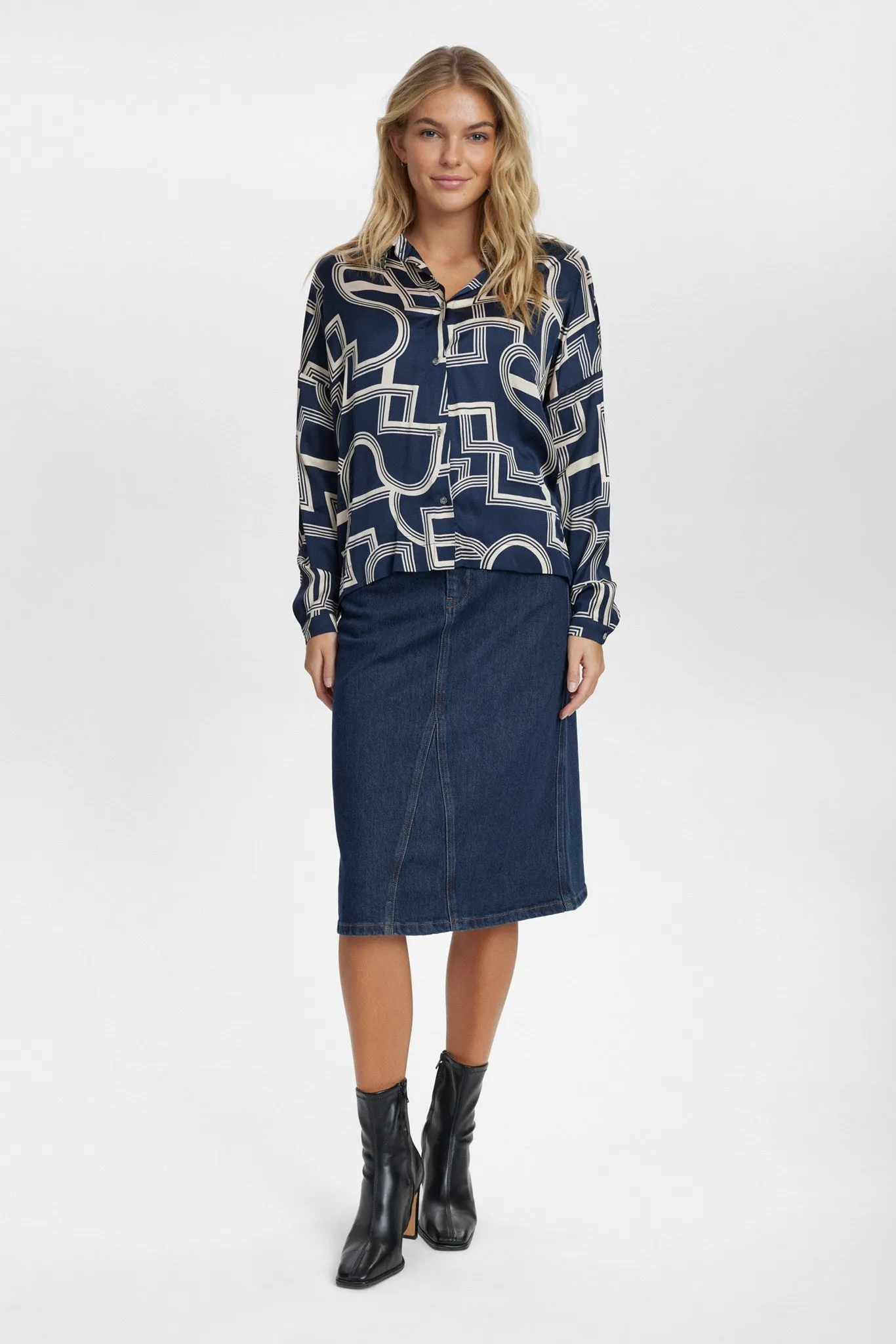 NULETTY LOOSE SHIRT - Dark Sapphire