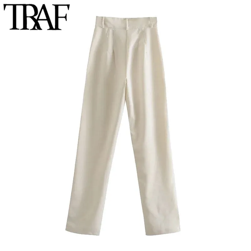 Office Wear Straight Pants