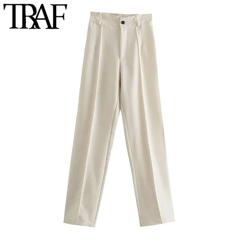 Office Wear Straight Pants