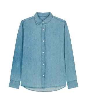 Organic Cotton Long Sleeve Denim Shirt: Womens