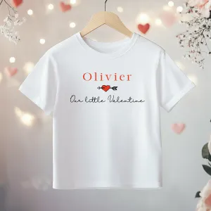 Our Little Valentine Personalised Toddler & Kids T Shirt