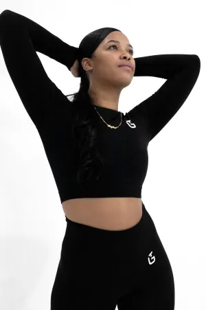 OZ  SEAMLESS LONG SLEEVE CROP TOP