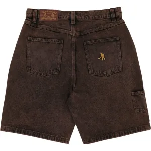 Passport Workers Club Shorts Over-Dye Brown