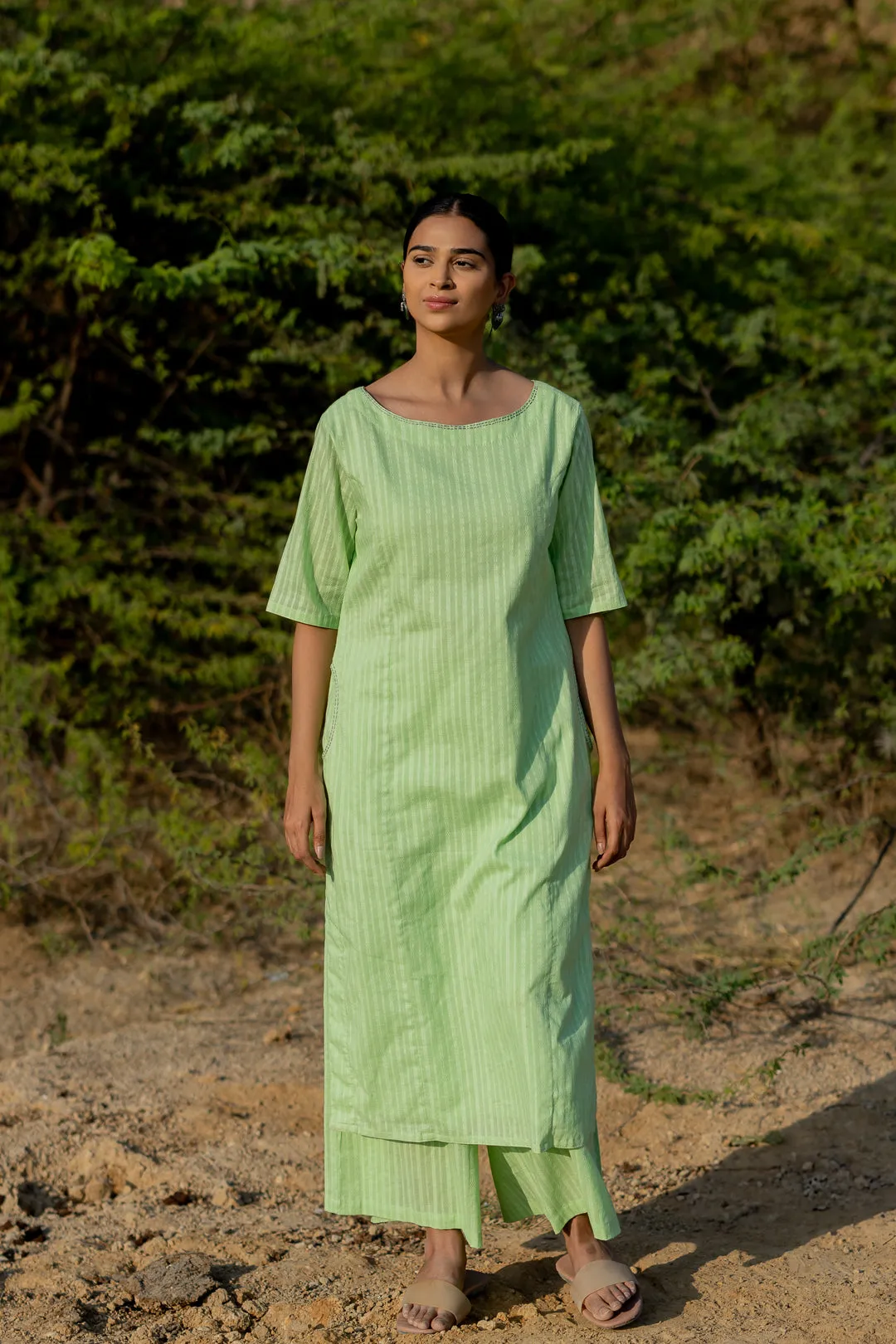 Pastel Green Kurta Set