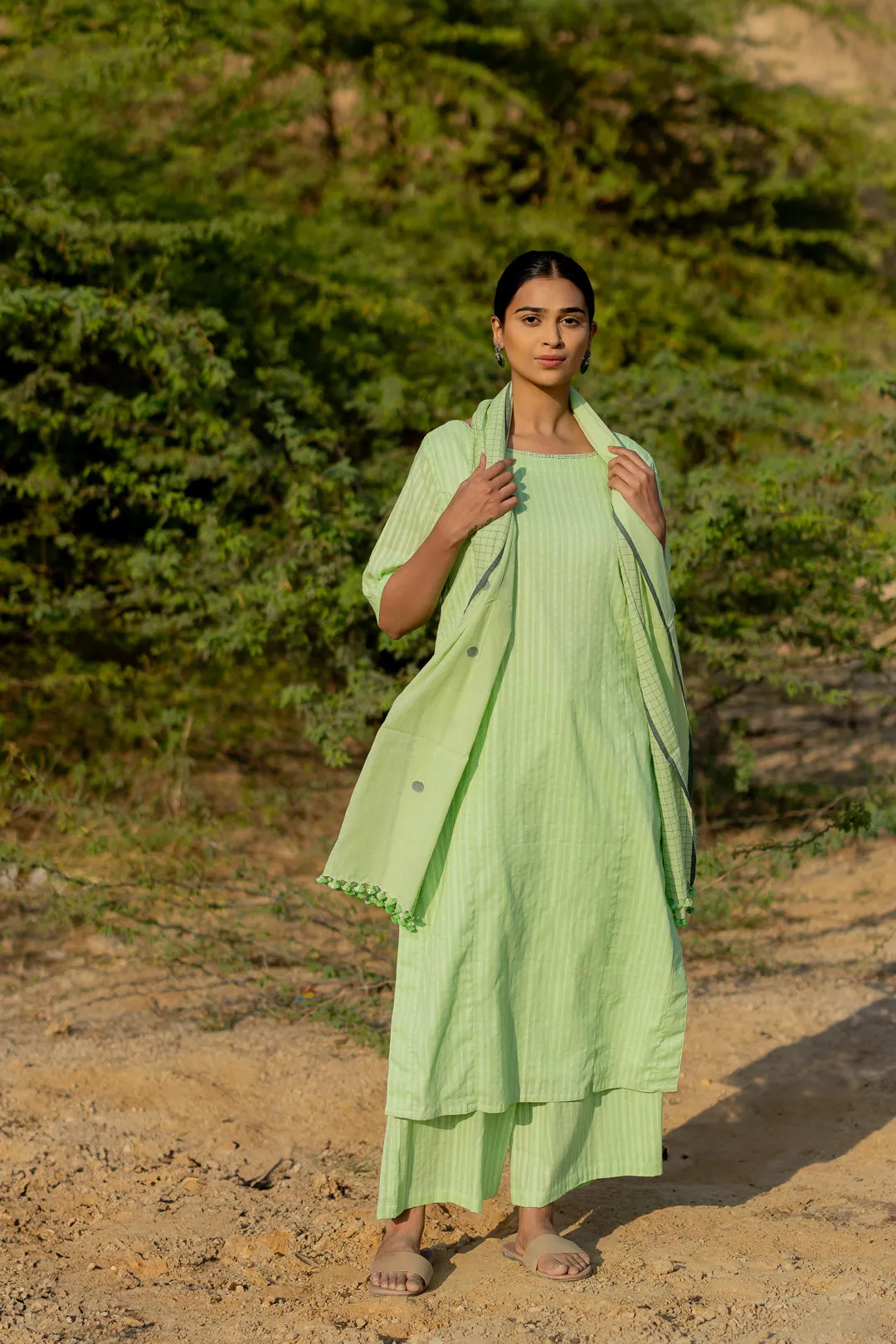 Pastel Green Kurta Set