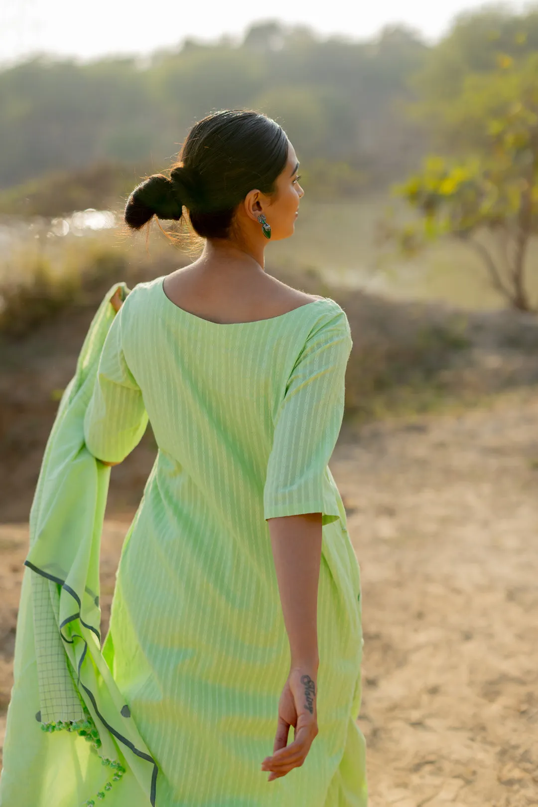 Pastel Green Kurta Set