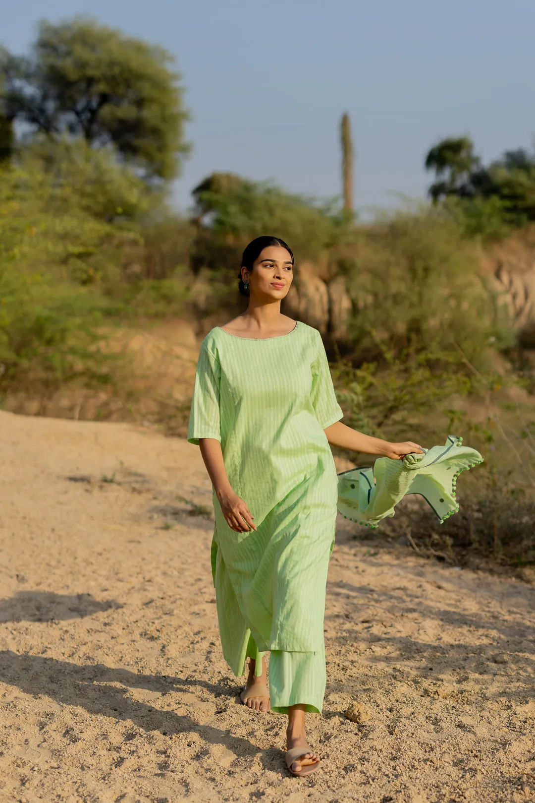 Pastel Green Kurta Set