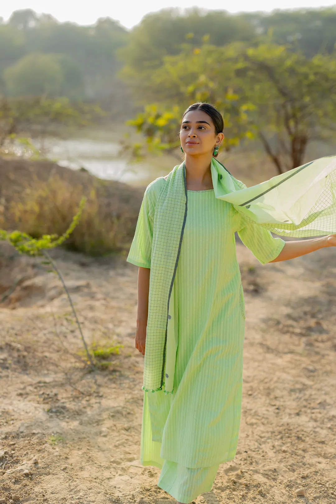 Pastel Green Kurta Set