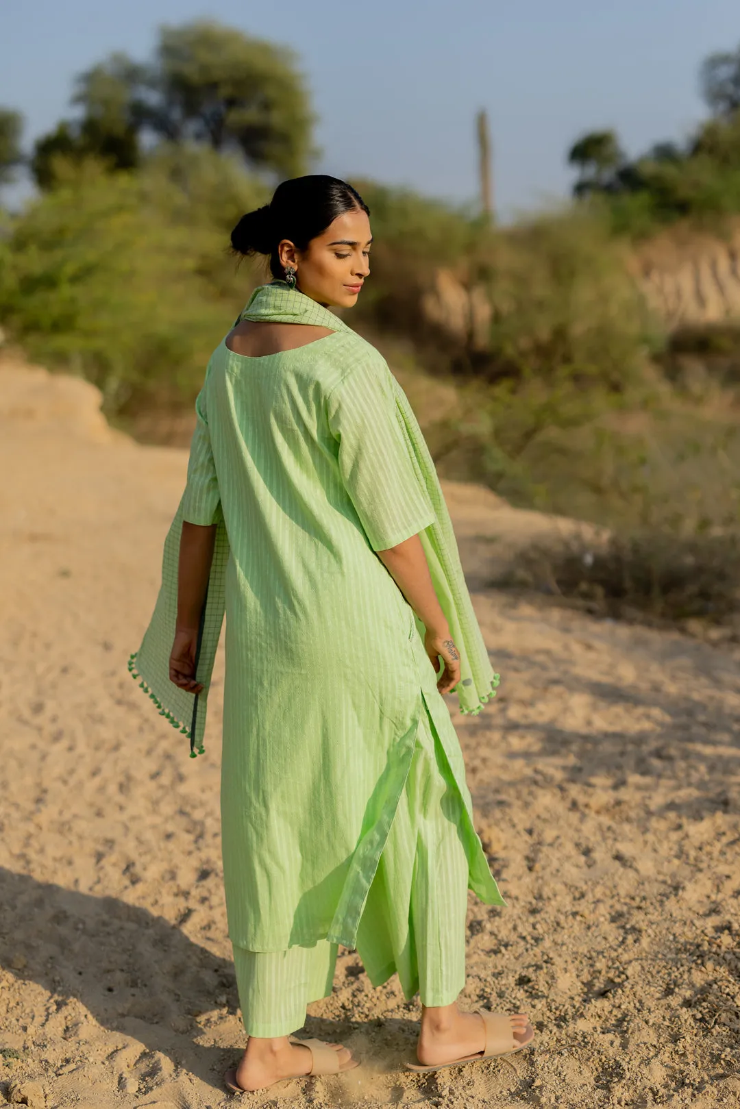 Pastel Green Kurta Set