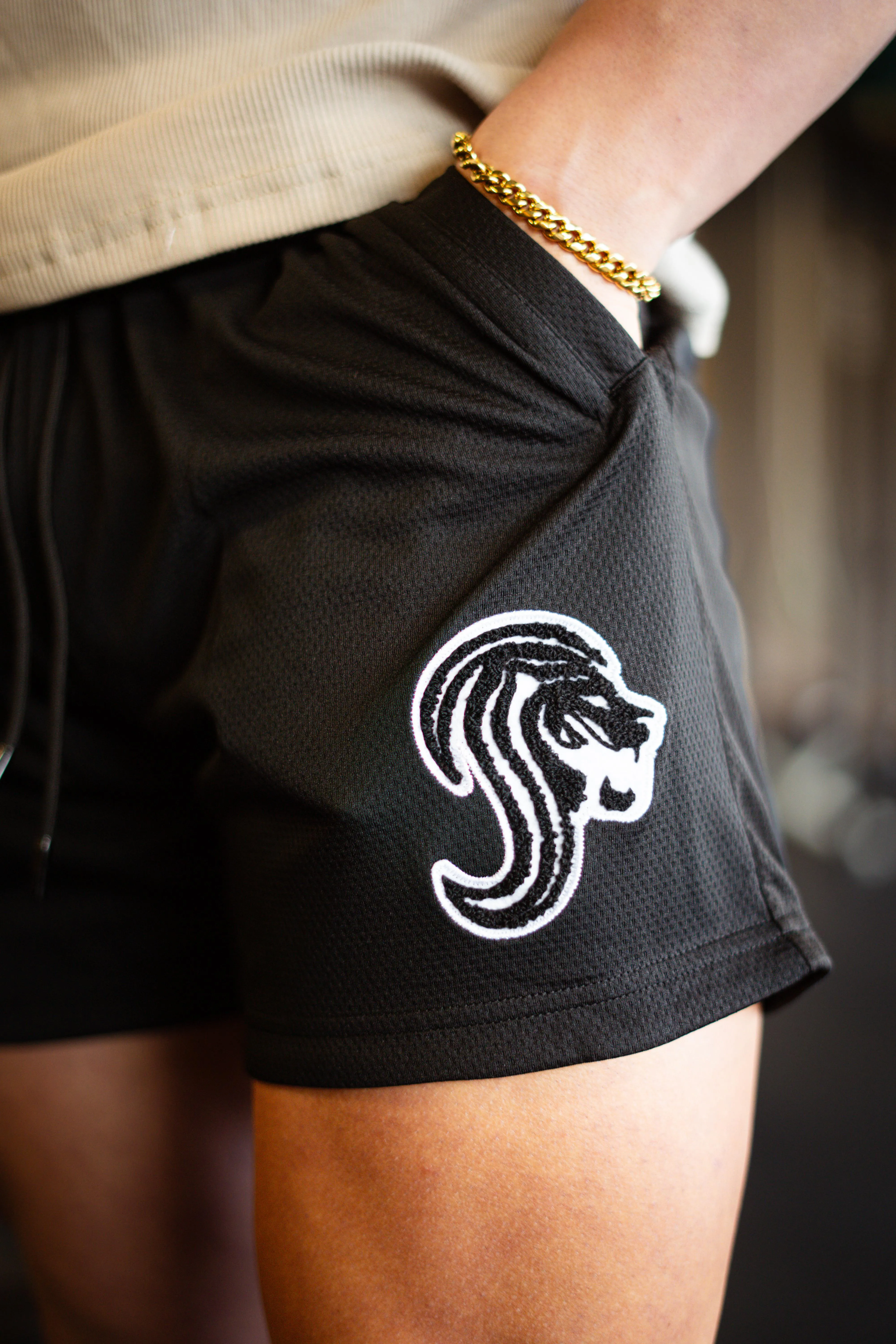 PATCH DOUBLE MESH UNISEX SHORTS (4 COLORS)