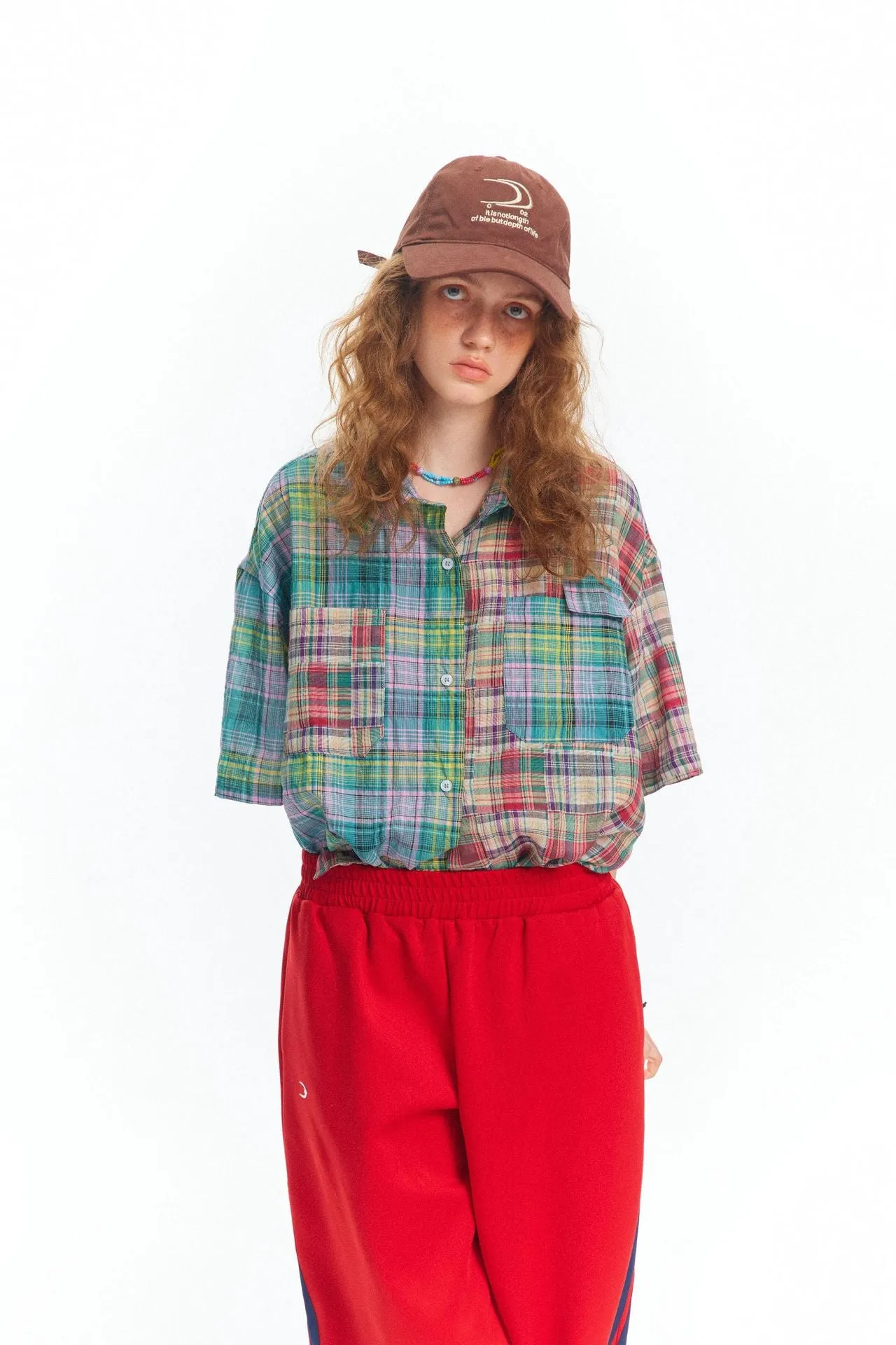 Patchwork shirt-D347 | Inspanda