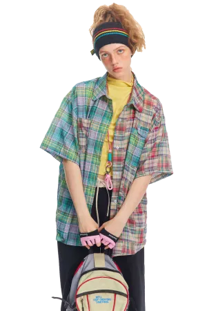Patchwork shirt-D347 | Inspanda