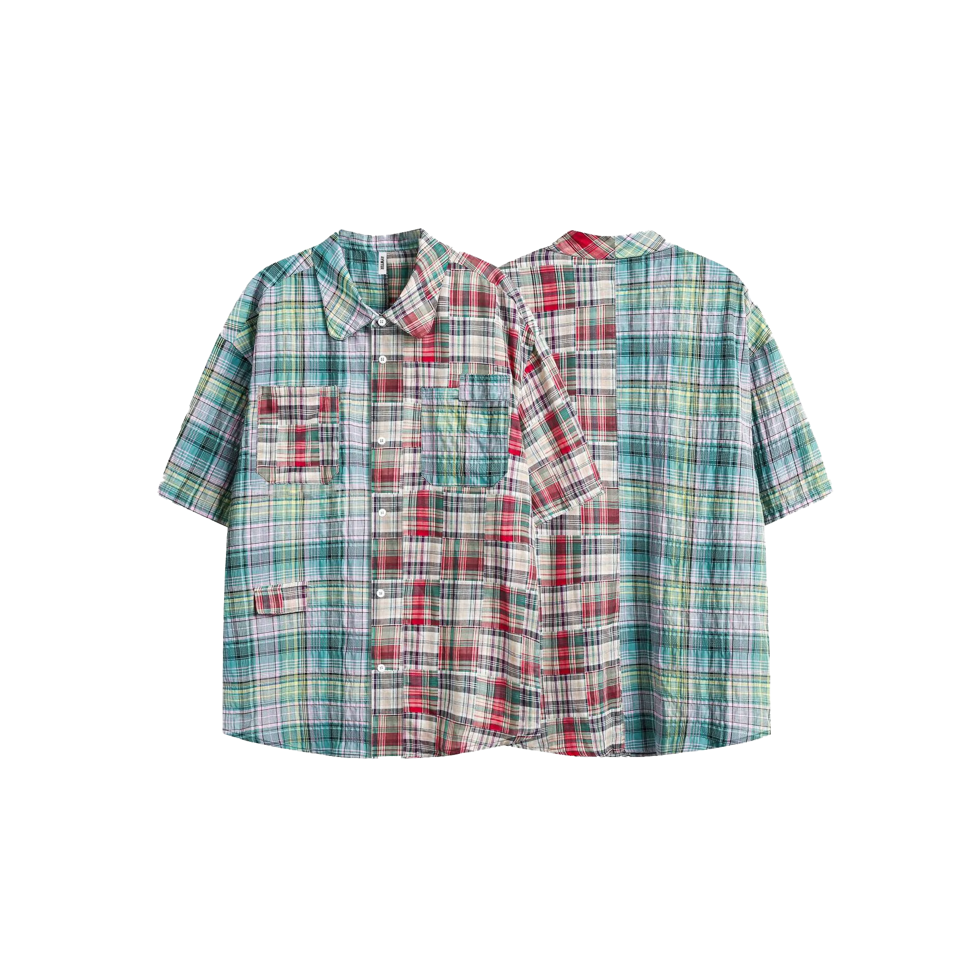 Patchwork shirt-D347 | Inspanda