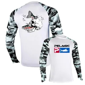 Pelagic Fishing Shirt Uv Camouflage Fishing clothing Shirts Quick Dry Long Sleeve Top Outdoor Hoodie UPF 50 Man Clothing Tops
