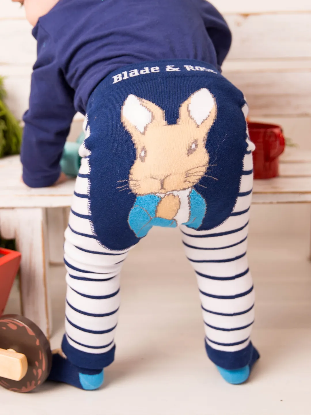 Peter Rabbit Navy Striped Leggings