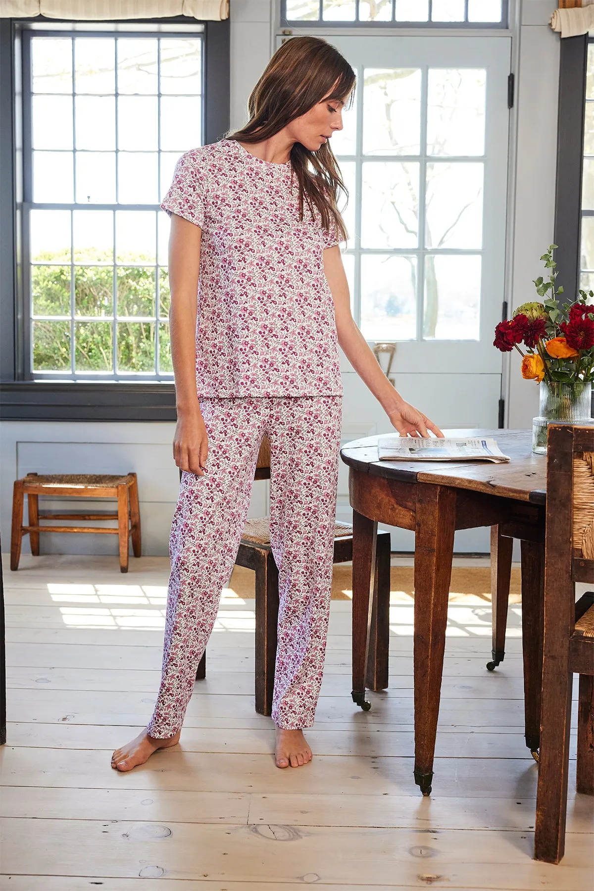 Pima Crew Bundle in Dahlia Garden Floral