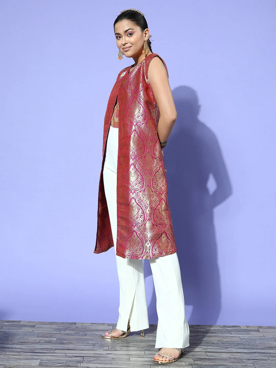 Pink Brocade Jacket