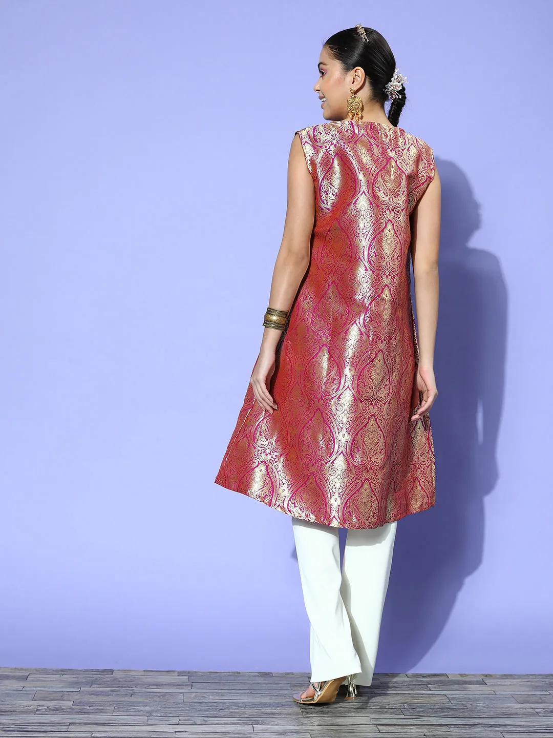 Pink Brocade Jacket