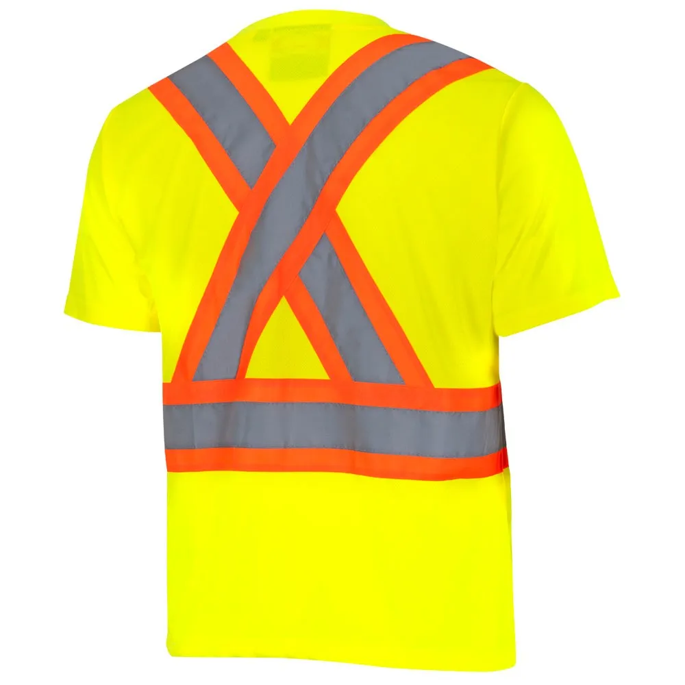 Pioneer 6991 Hi-Vis Yellow/Green Birdseye Safety T-Shirts