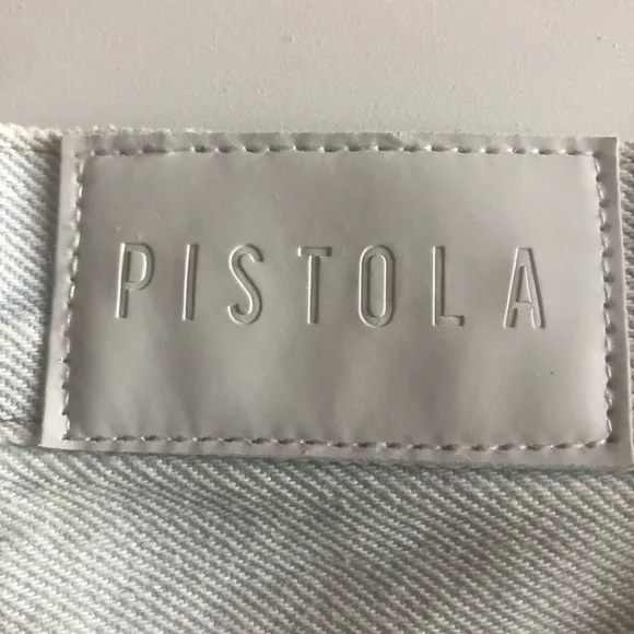 PISTOLA WOMENS NOVA RELAXED HIGH RISE CUT OFF DISTRESSED FRINGED SHORTS 24” NWT