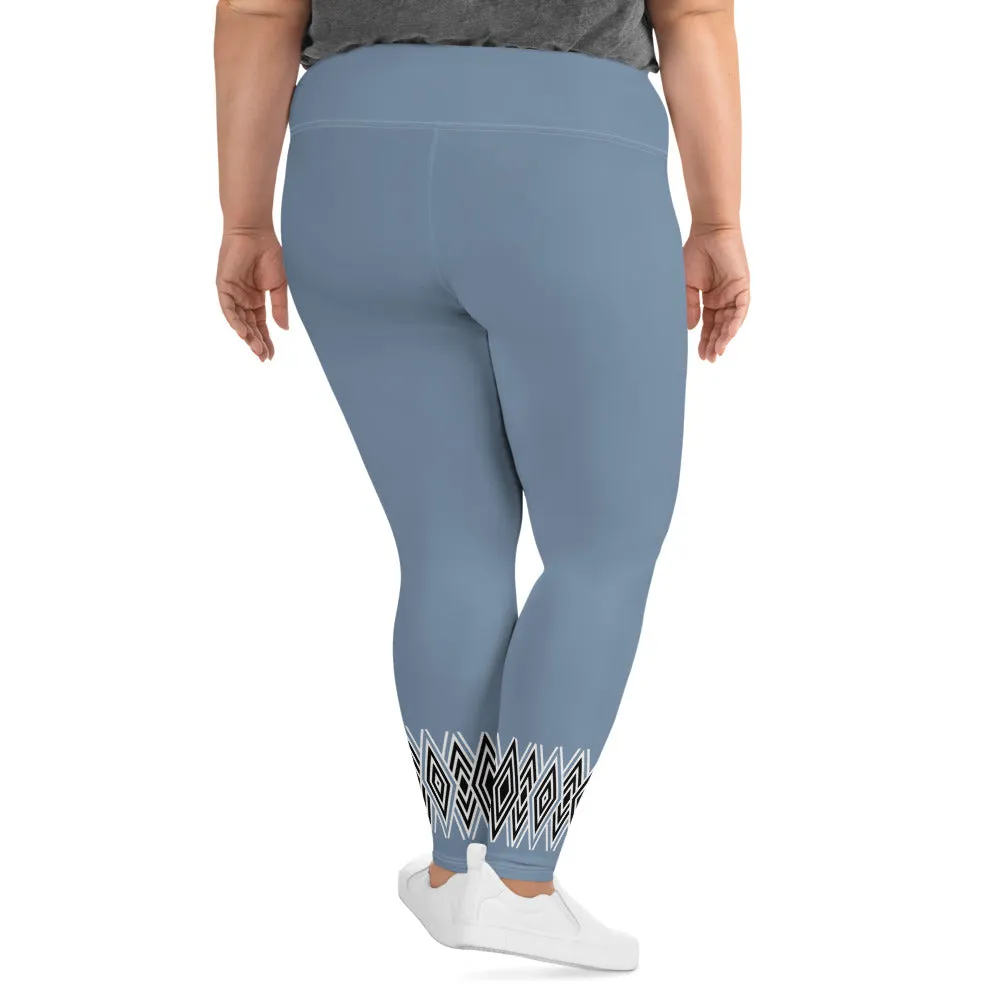 Plus Size   Blue Dollie Leggings