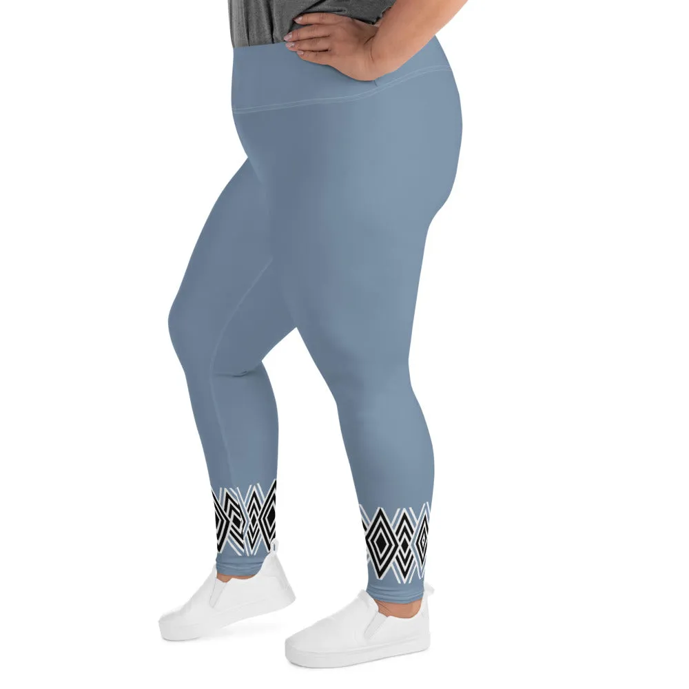 Plus Size   Blue Dollie Leggings