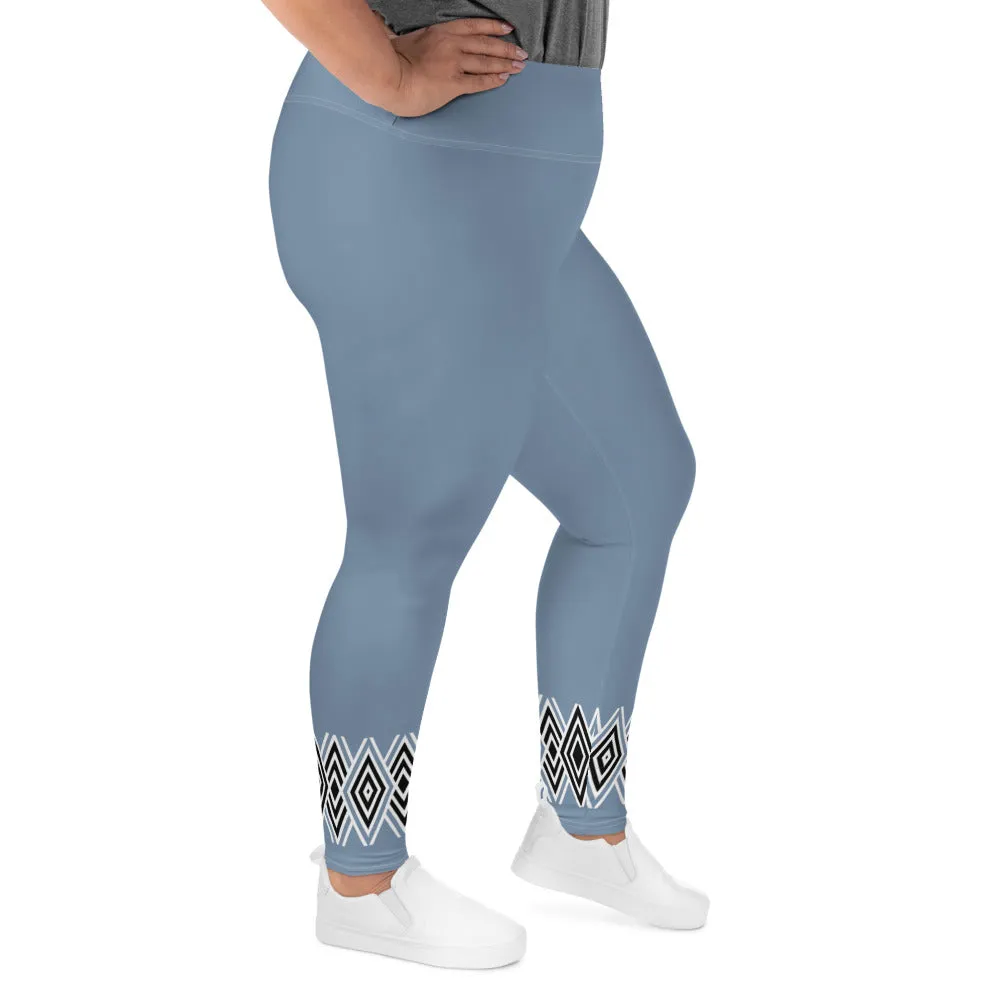 Plus Size   Blue Dollie Leggings