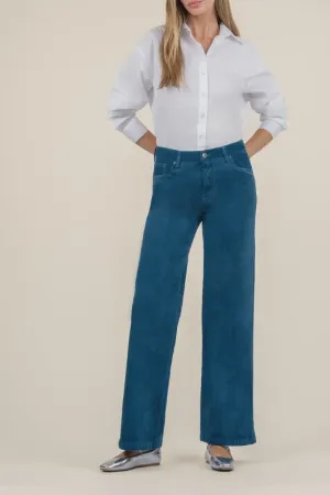 Plush Velvet Five-Pocket Pants