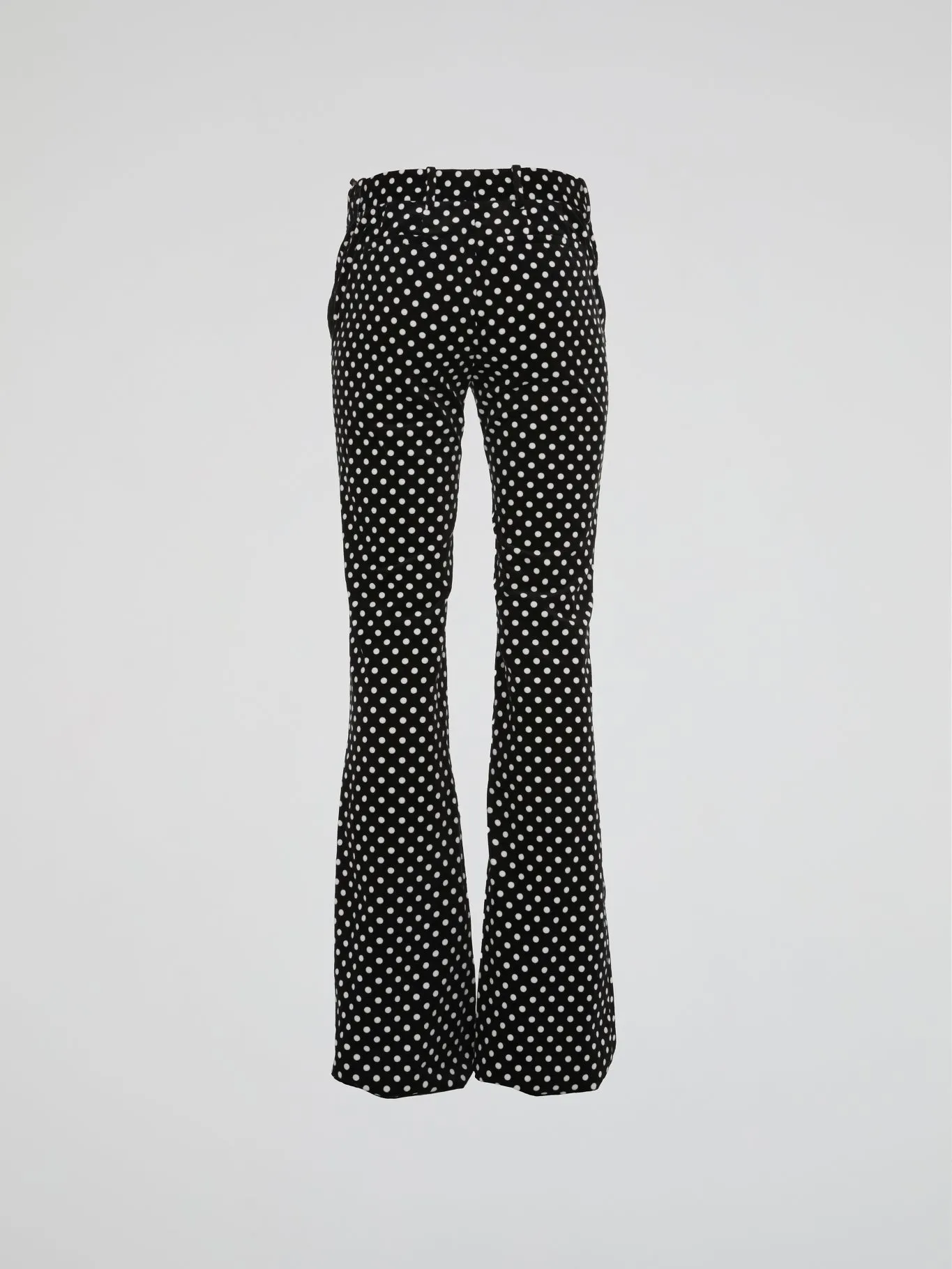 Polka Dot Flared Pants