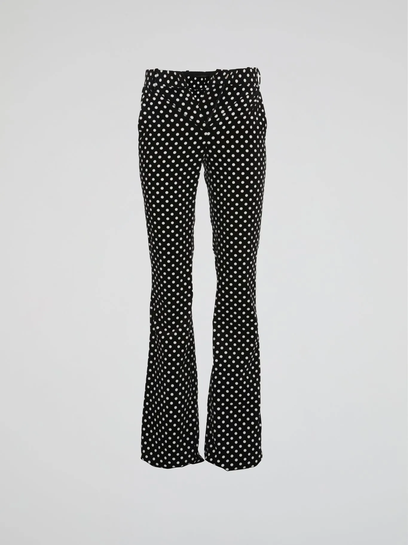 Polka Dot Flared Pants