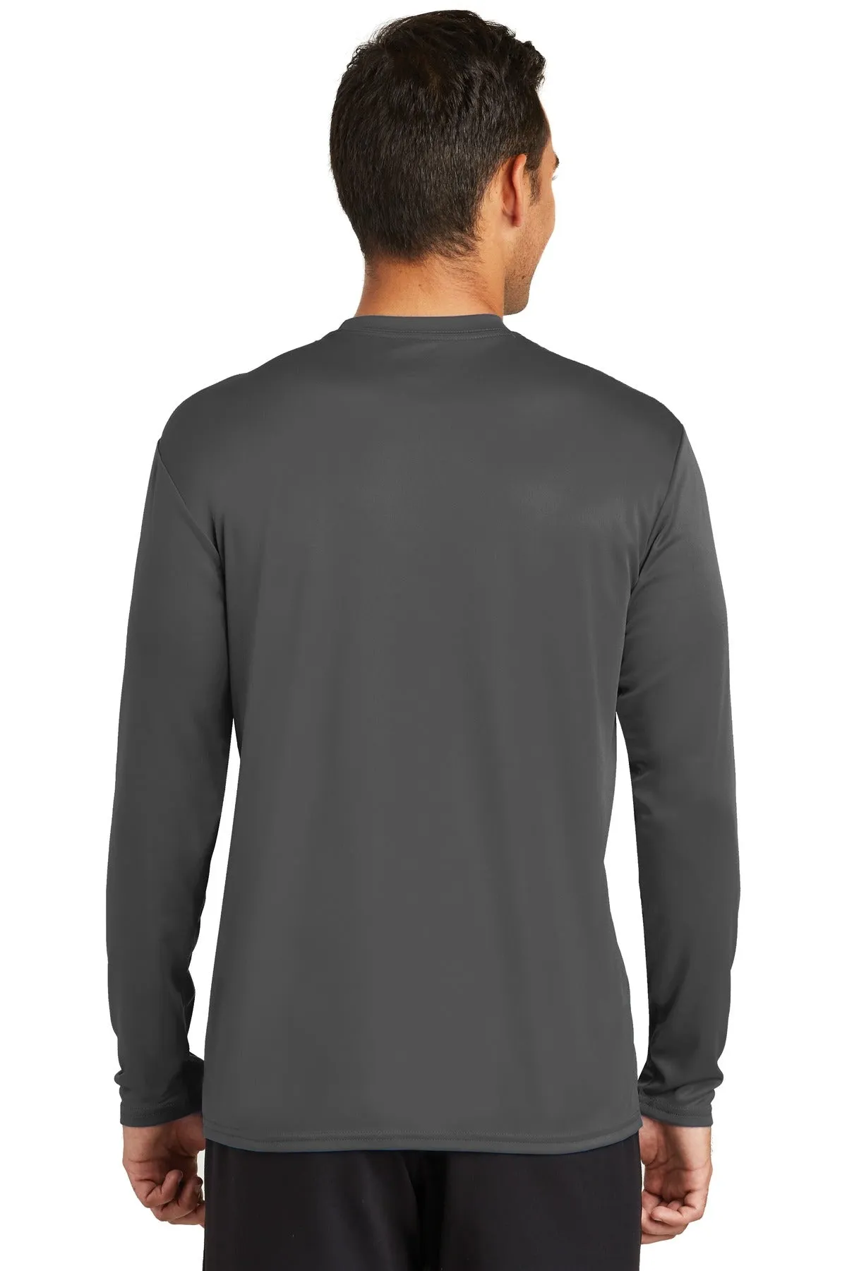 Port & Company  Long Sleeve Performance Tee. PC380LS Charcoal