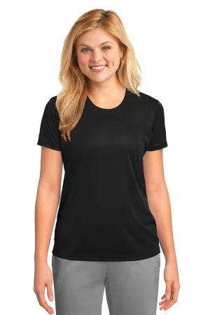 Port & Company Women's Performance Tee. LPC380 Jet Black