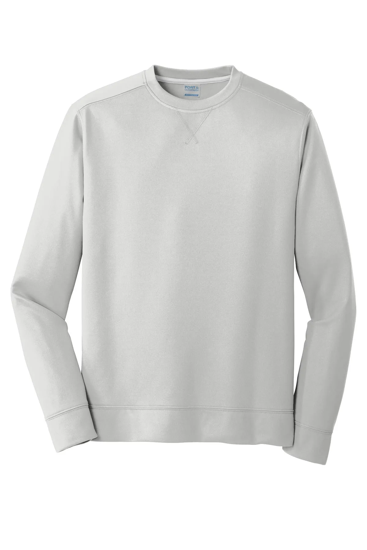 Port & CompanyPerformance Fleece Crewneck Sweatshirt. PC590 Silver