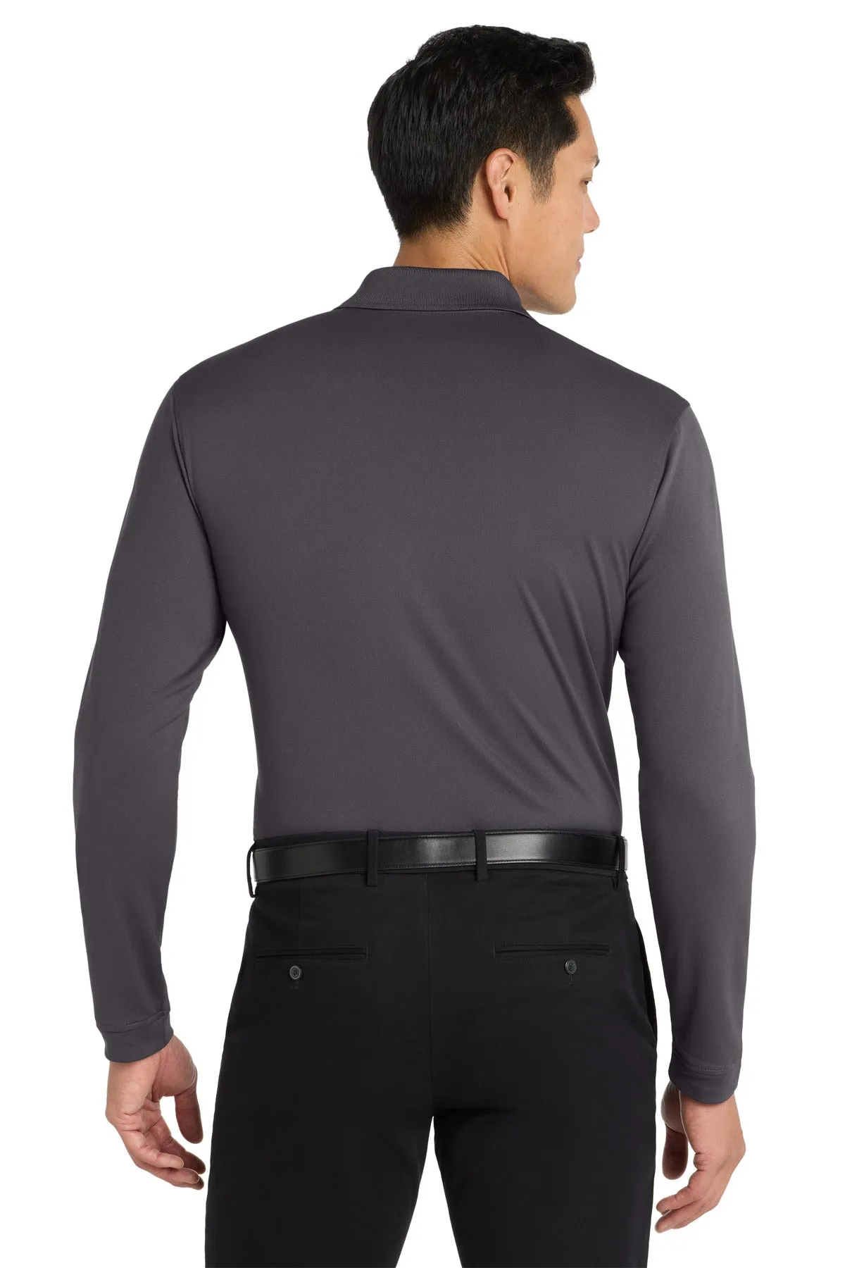 Port Authority  Dry Zone  UV Micro-Mesh Long Sleeve Polo K110LS Graphite