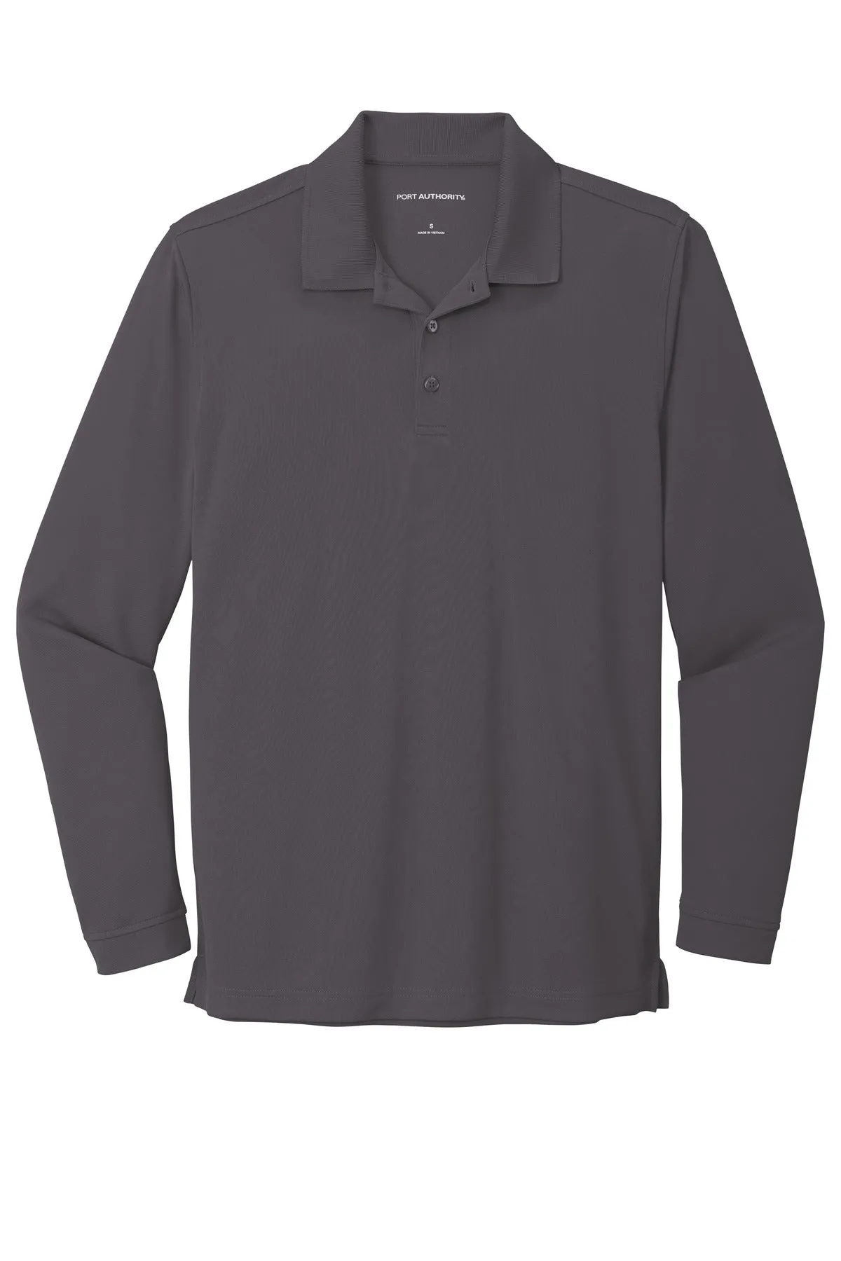 Port Authority  Dry Zone  UV Micro-Mesh Long Sleeve Polo K110LS Graphite