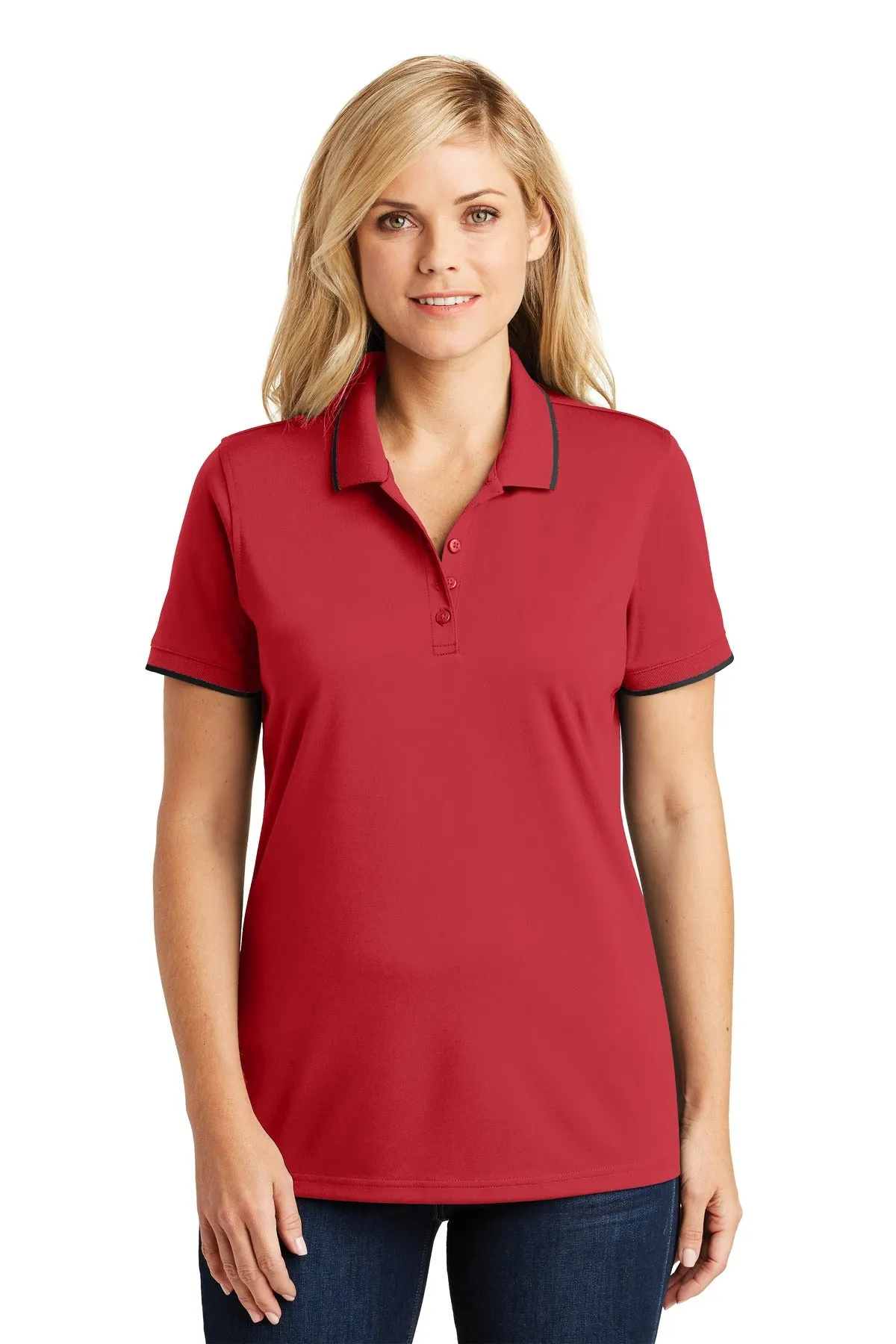 Port Authority¨ Ladies Dry Zone¨ UV Micro-Mesh Tipped Polo. LK111