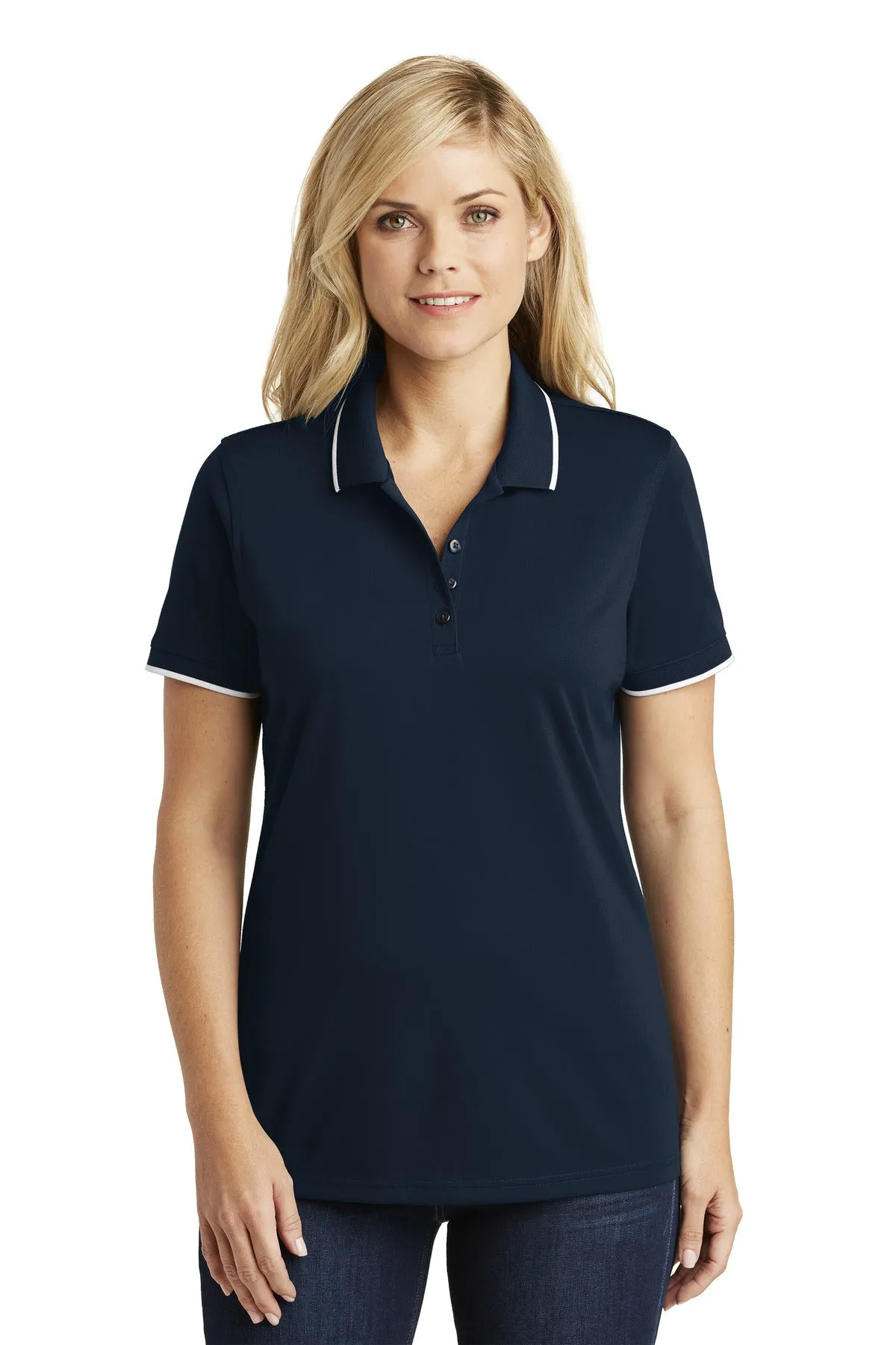 Port Authority¨ Ladies Dry Zone¨ UV Micro-Mesh Tipped Polo. LK111