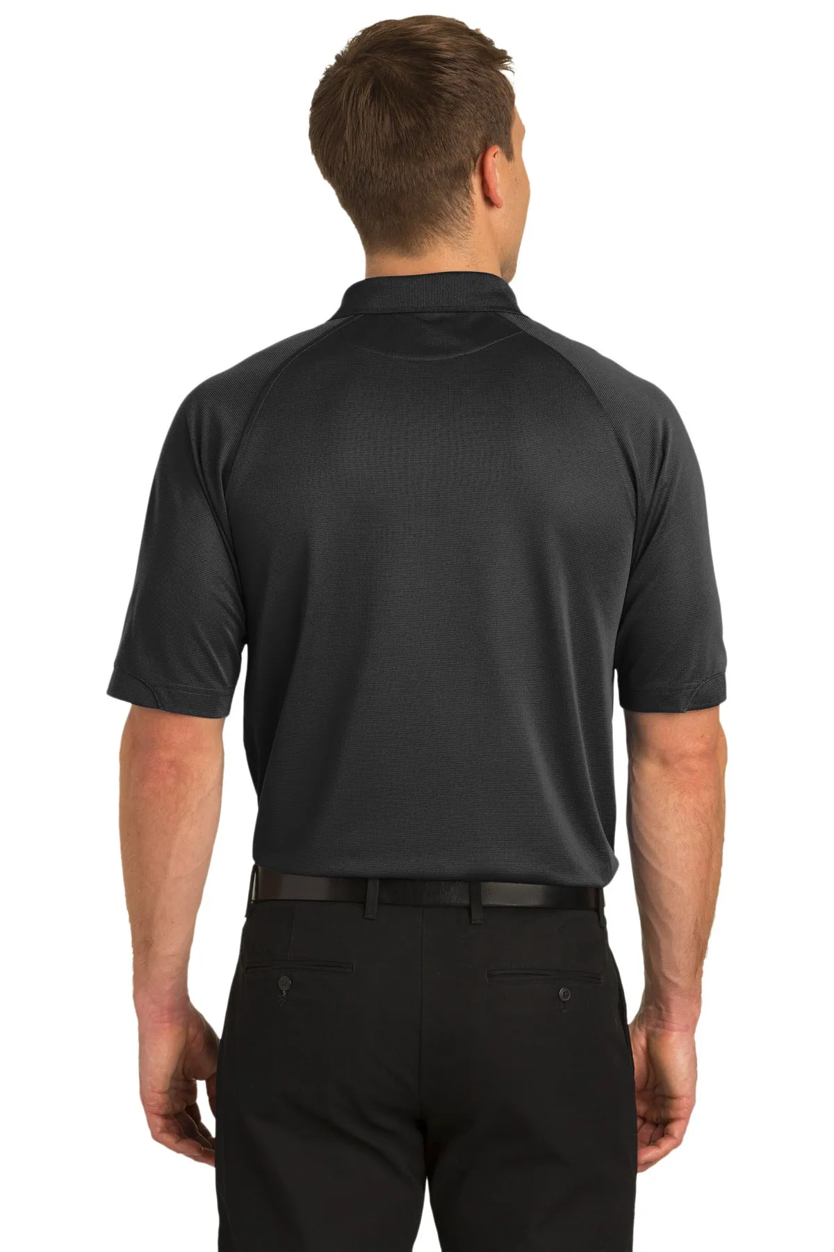 Port Authority Tall Dry Zone Ottoman Polo. TLK525 Black Tall
