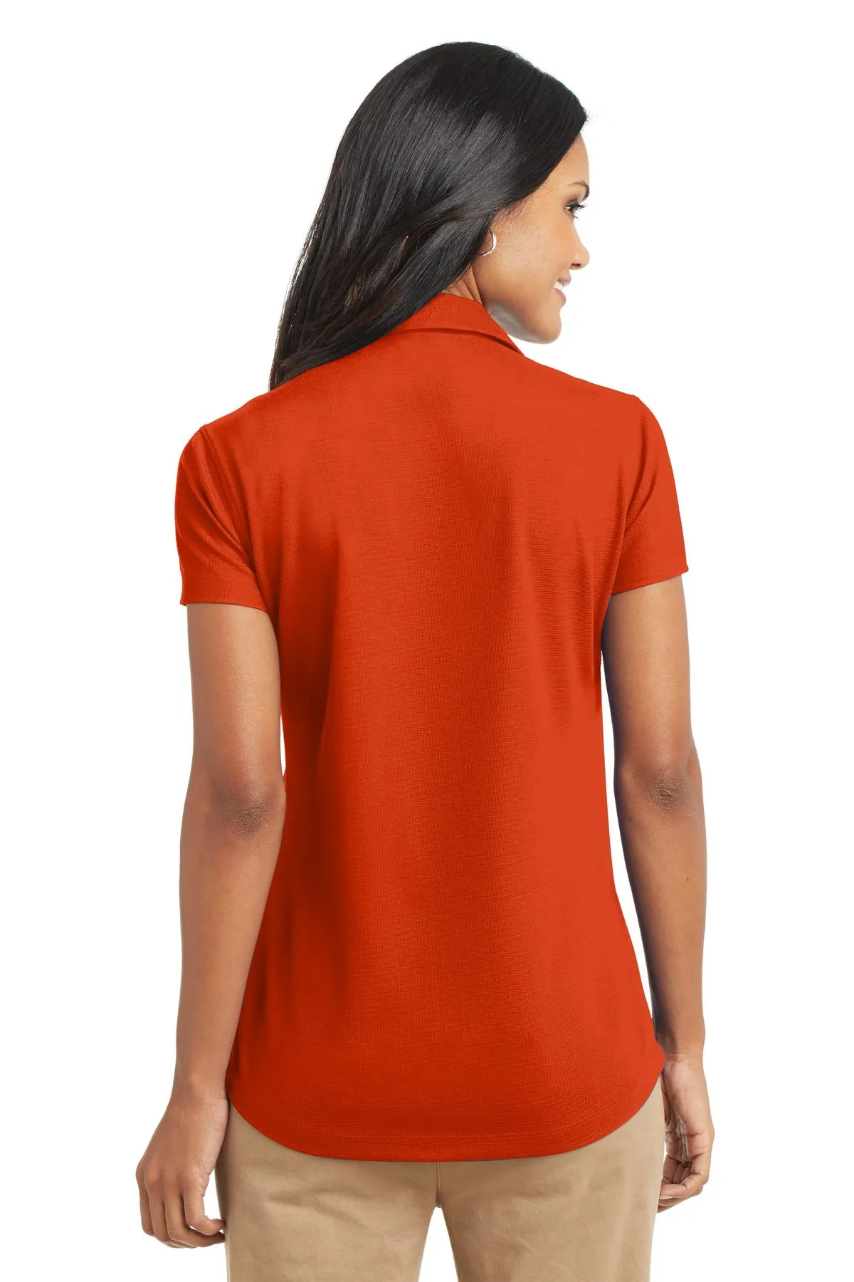 Port Authority Women's Dry Zone Grid Polo. L572 Autumn Orange