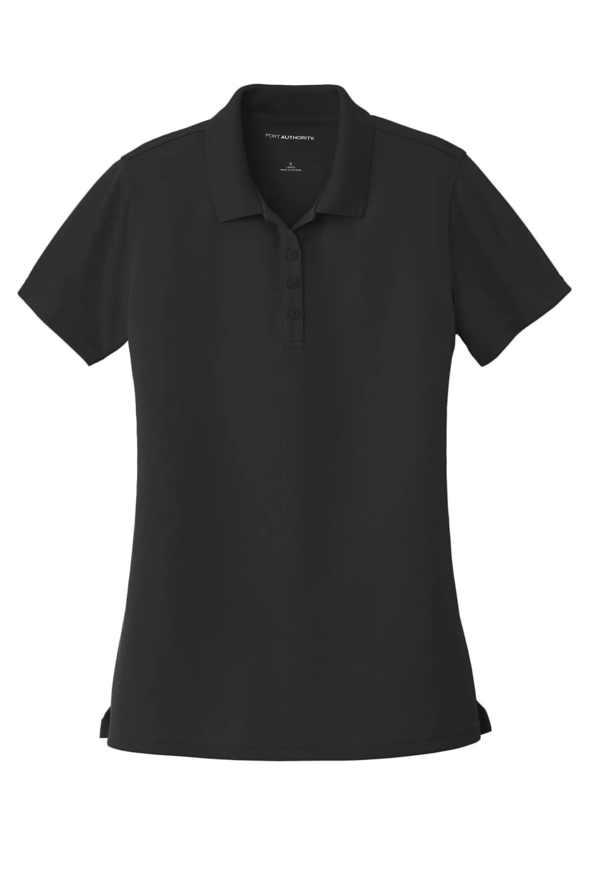 Port Authority Women's Dry Zone UV Micro-Mesh Polo. LK110 Deep Black