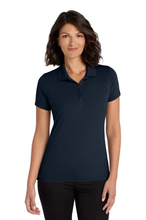 Port Authority Women's Dry Zone UV Micro-Mesh Polo. LK110 River Blue Navy