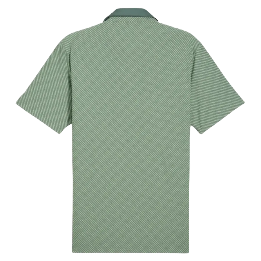 Puma AP Jacquard Stripe Golf Polo - Green