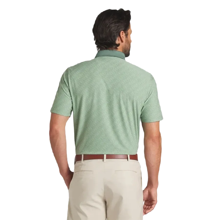 Puma AP Jacquard Stripe Golf Polo - Green