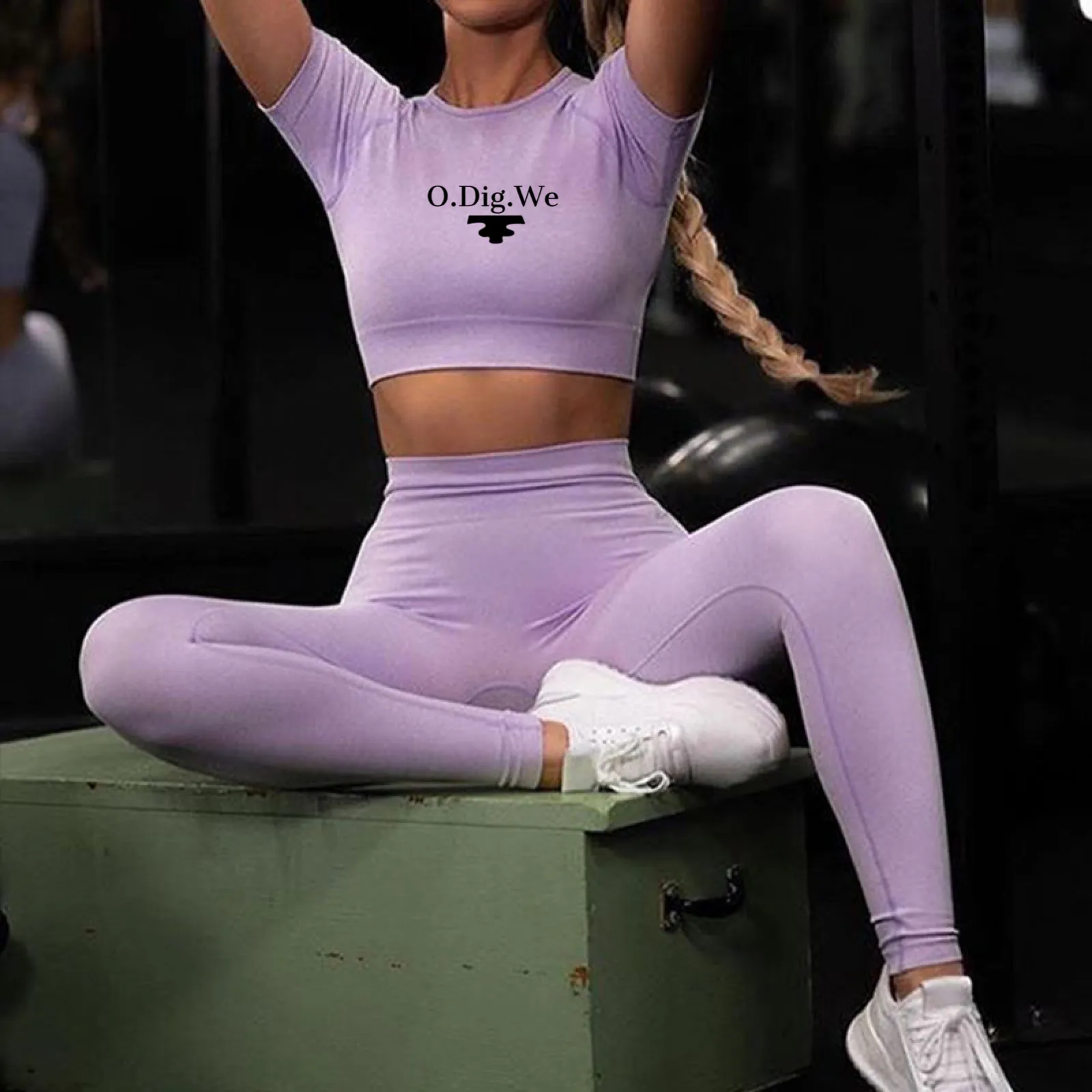 "Stretch and Chill" Purple Leggings
