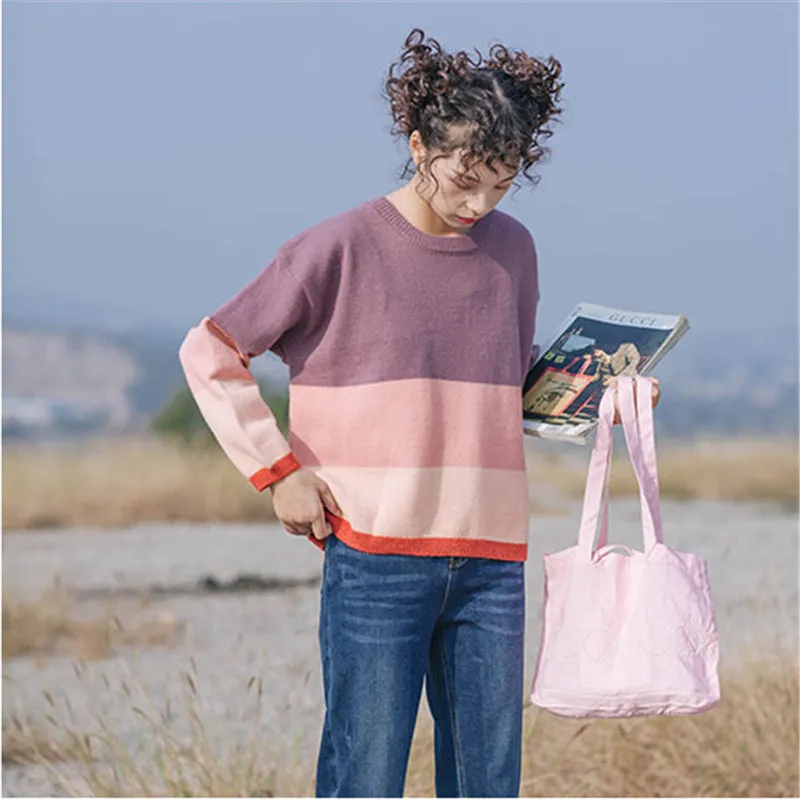 "STRIPED LOOSE" SWEATER N123101