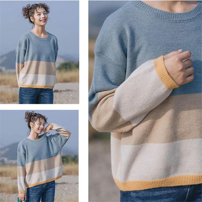 "STRIPED LOOSE" SWEATER N123101
