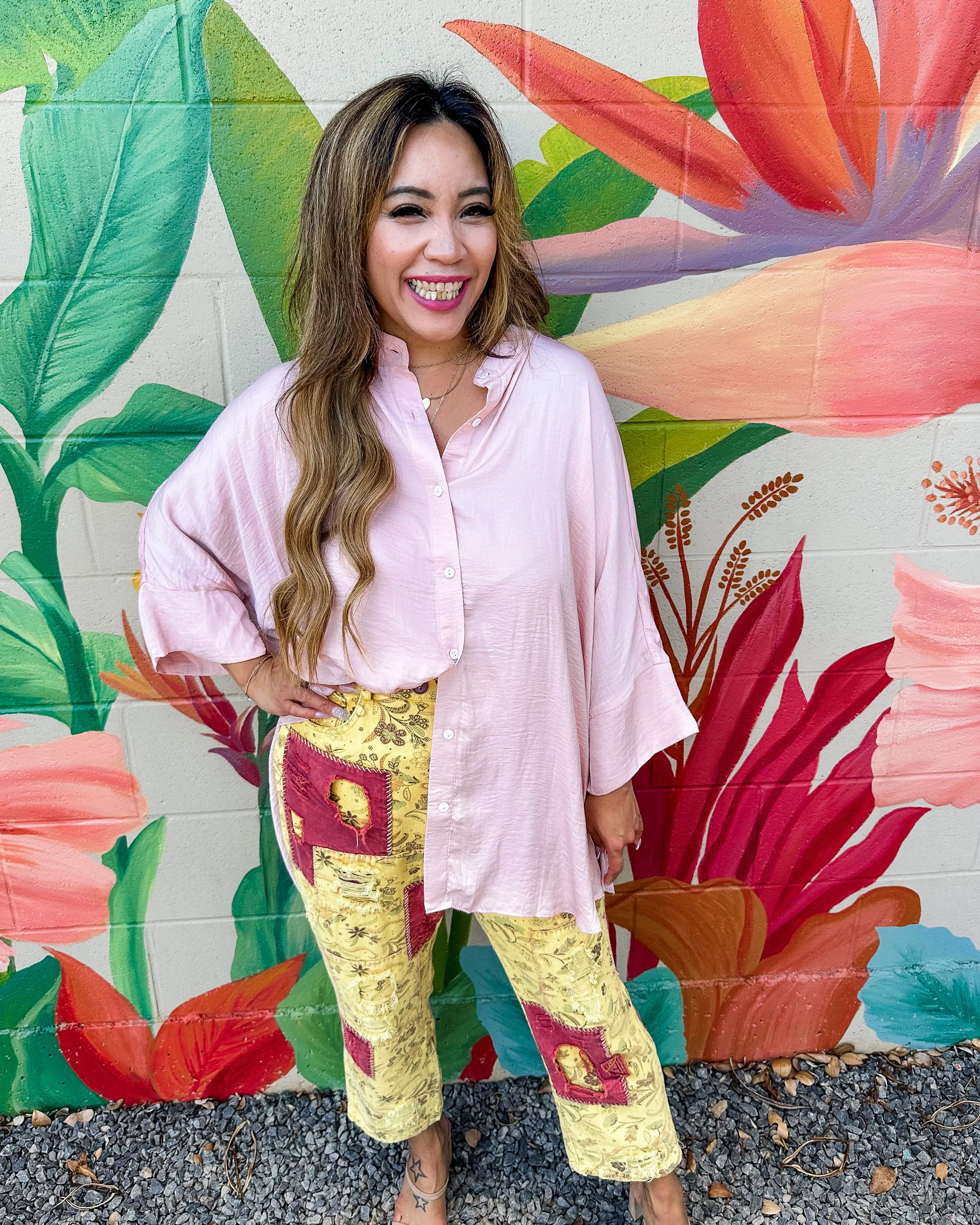 Raelynn Blouse - Blush (M)